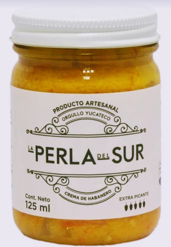 Salsa De Habanero La Perla Del Sur  125ml (pack 7 Pzas)