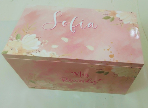 Cofre /caja Grande  Personalizado Mis Recuerdos 