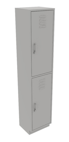 Locker Metalico 2 Puertas Mod. K23834180 Color Gris