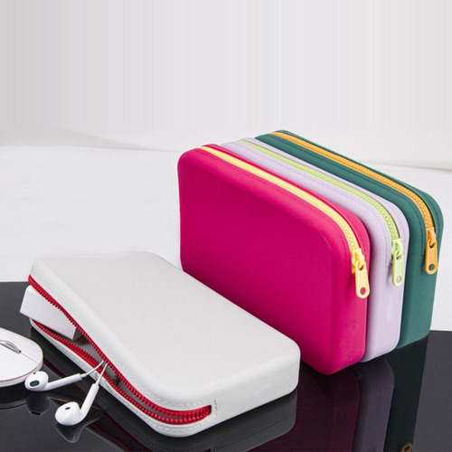 Bolsa De Almacenamiento De Cosméticos, Soporte De Silicona