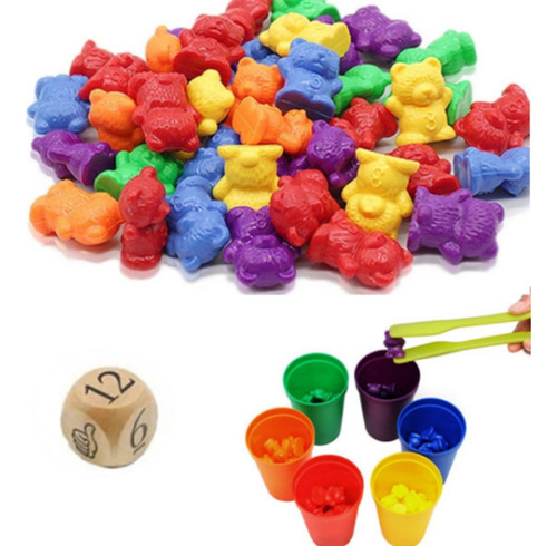 Set De Juegos Para Niños Rainbow Counting Bears Con Vasos Ap
