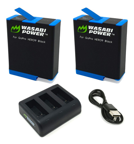 Wasabi Power Hero11, Hero10, Hero9 - Batera (paquete De 2)