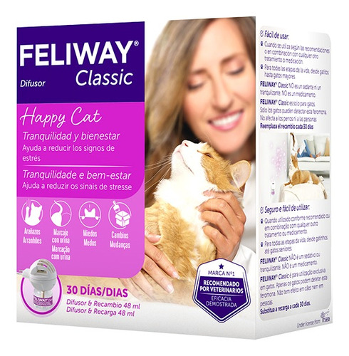 Feliway Classic Difusor + Repuesto 48ml - Gatos Más Calmados