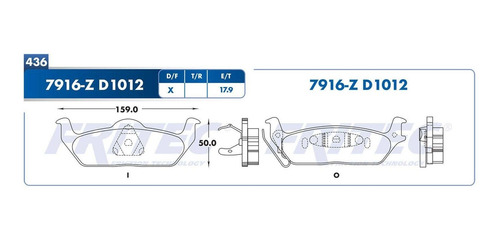 Balatas Traseras Ford F-150 5.0l 2011-2012 Fritec