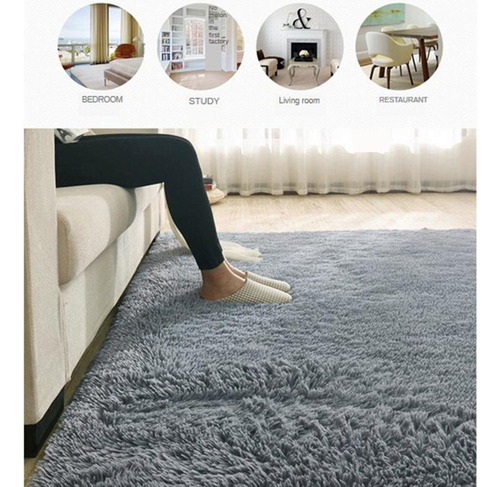 Modern Shag Area Alfombras Mullidas Antideslizante Alfombra