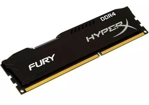 Memoria Ram Fury Ddr4 Gamer Color Negro  8gb 1 Hyperx 2666