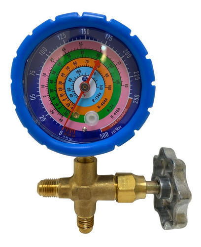 Juego Manometro Sencillo Sin Mangueras R134/r22/r404/r410