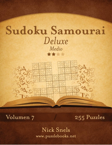 Libro: Sudoku Samurai Deluxe - Medio - Volumen 7 - 255 Puzzl