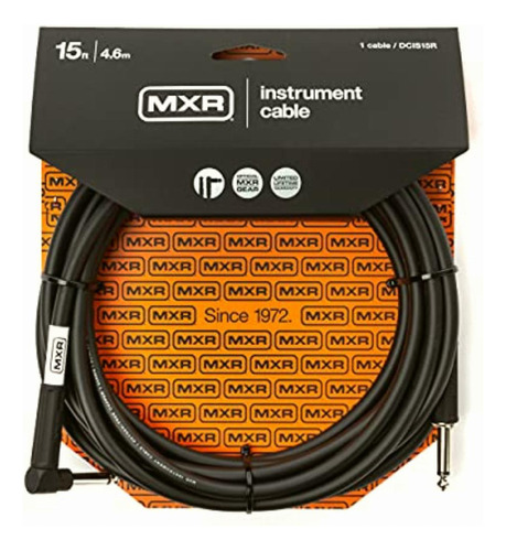 Mxr Cable De Instrumento Estándar De 15 Pies (dcis15r)