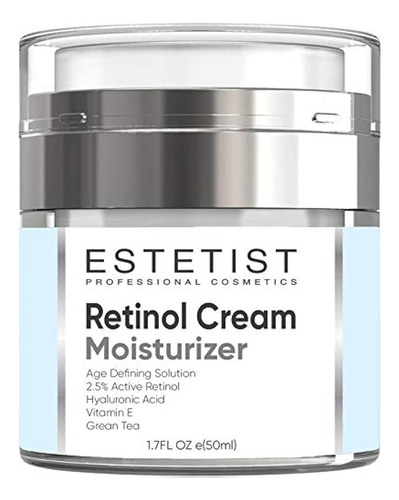 Crema Hidratante Facial 2,5% Retinol Orgánico Crema Con Ácid