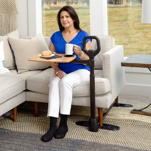 Bastón Para Sillón Con Charola Giratoria Multiusos
