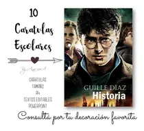Comprar Caratulas Imprimibles Tamaño A4 Harry Potter Mod. 1 Editable