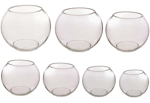 Lote De Floreros Esferas De Cristal X6 Diferentes Ver Fotos