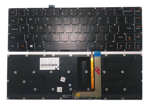 Teclado Original De Lenovo Ideapad Yoga 3 Pro 1370 Iluminado