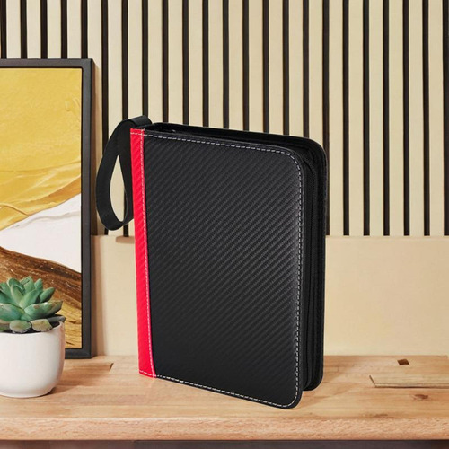 Carpeta De Colección De Tarjetas, 9 Bolsillos, Carpeta Rojo