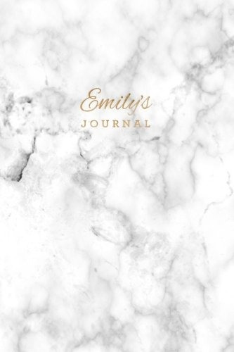Emilys Journal Personalized Marble + Gold Emily Notebook | 1