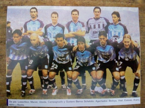 Recorte Racing Año 2001