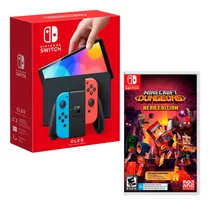 Comprar Nintendo Switch Oled Neon + Minecraft Dungeons Ultimate