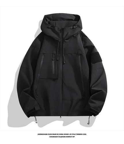 Chaqueta De Pesca Con Capucha Impermeable A Prueba De Viento