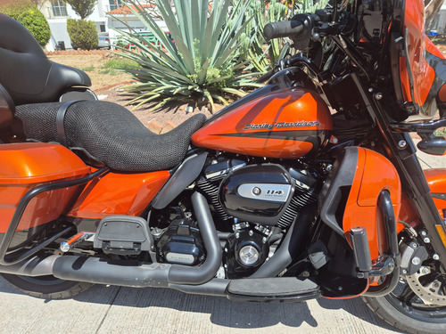 Hermosa Moto Hd, Color Naranja, Motor 114 Y Kit De Potencia