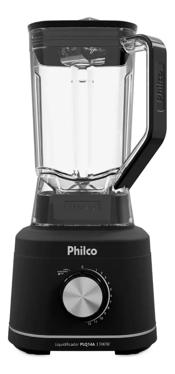Liquidificador Philco Plq14a Com Jarra De Plástico 1300w 2.7l Cor Preto 127v