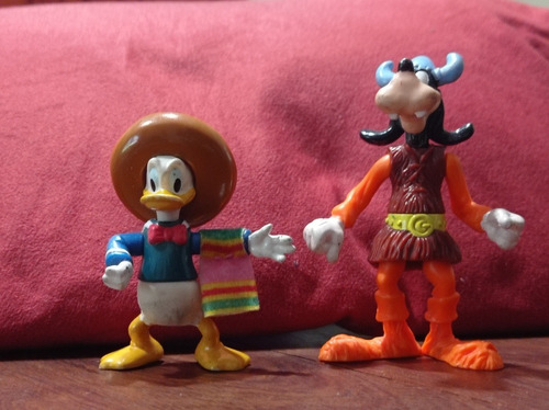 Muñecos Goofy Vikingo Y Pato Donald Mexicano (Usado)