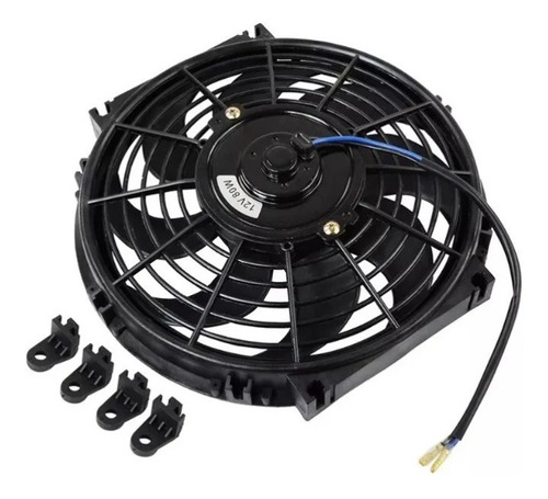 Eletro Ventilador Ventoinha Universal 10 Polegadas 12v 80w