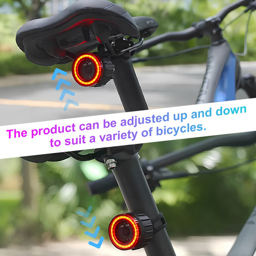 Lámpara Bicicleta Luces Luz Trasera Recargable Impermeable