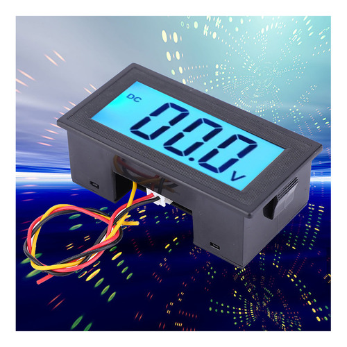 Medidor De Voltaje De Tres Cables Con Pantalla Digital Lcd Y