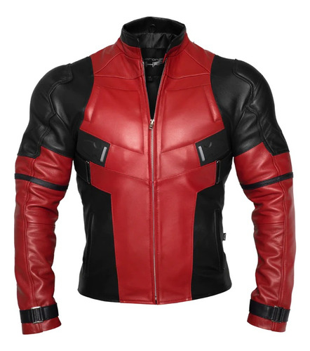 Chamarra Heron De Piel Modelo Dead Pool 2xl