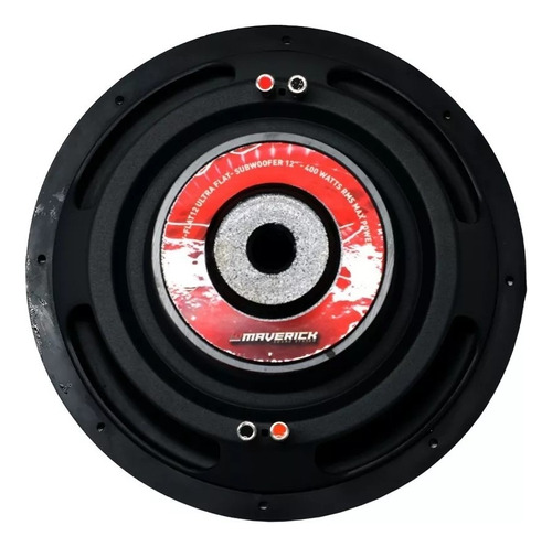 Subwoofer 400w Max Power Ultra Flat 12 Pulgadas Maverick Color Negro