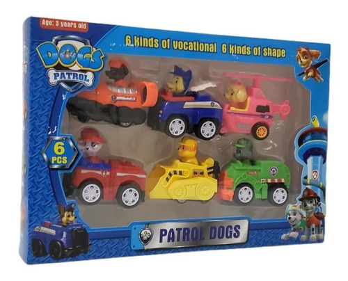 Conjunto Carrinhos De Fricção Patrulha Canina Coleção Mini