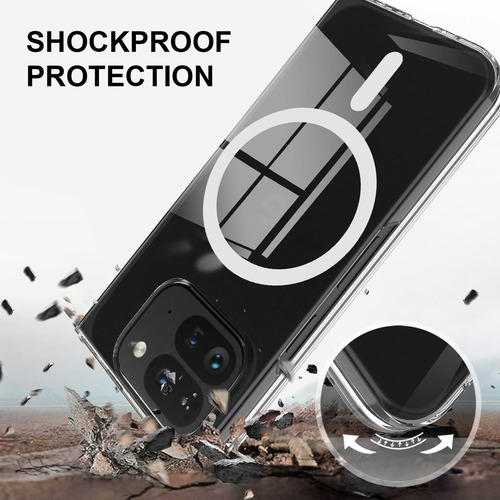 Funda De Teléfono Para Google Pixel 9 Pro Fold/pixel Fold 2 2024 Compatible Con Magsafe, Funda Rígida Para Pc A Prueba De Golpes Con Cobertura Total