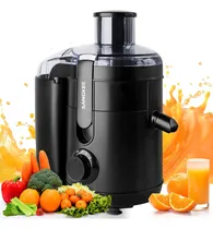 Comprar Extractor De Jugos, 2 Modos De Velocidad Extractores De Exprimidores Eléctricos 350w, Exprimidores Multiusos Para Verduras Y Frutas, Zanahorias, Cítricos Y Apio, Sin Bpa, Fáciles De Limpiar