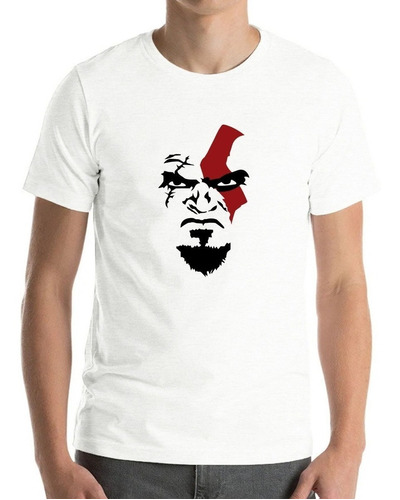 Polera Diseño God Of War Kratos Face  Dios   Hombre Niño