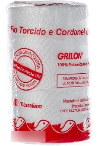 Fio Torcido Grilon Branco 210/18 Kit 5 Un 200 G Total 1 Kg