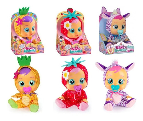 Muñeca Bebe Lloron - Cry Babies (pia - Ella - Zea) Imc Toys