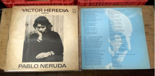 Victor Heredia Canta Pablo Neruda 1974 Lp Vinilo Disco