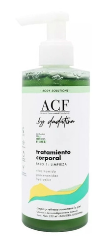 Acf By Dadatina Body Solutions Paso 1 Gel De Ducha Limpieza