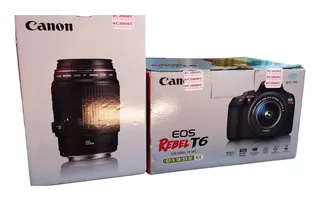 Canon Eos Rebel T6 Kit + Lente Macro 100 Mm F/2.8 Ultrasonic
