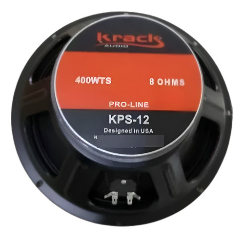 Par De Bocinas 12 Krack Audio Profesional 400w Lineales Kps Color Negro
