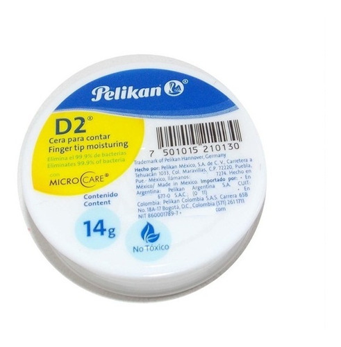 Cera Dactilar Para Contar Billetes Pelikan D2 14gr Microcare