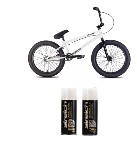Kit Bicicleta Stretch X2 Pintura Blanco Removible Spray
