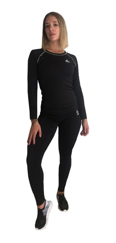Imagen 3 de 5 de Calza Larga Lycra Dama Gdo Sport Fitness Yoga Pilates
