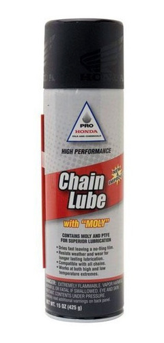 Lubricante Aceite Cadena Aerosol Honda Chain Lube Blanco