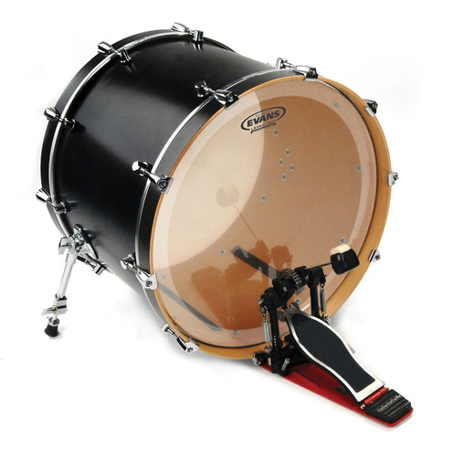 Parche De Bombo 22'' Transparente Evans Eq4