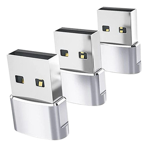 3 Adaptador De 3 Piezas Tipo.1 A Usb 2.0 Hembra A Macho
