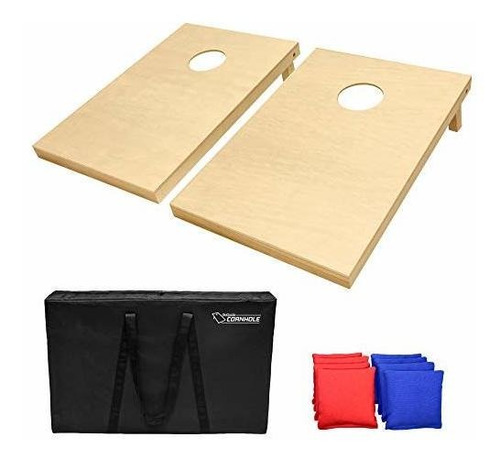 Gosports De Madera Maciza De Primera Calidad Cornhole Set - 