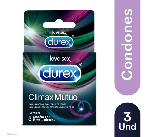 Imagen 2 de 5 de Condones Durex Climax Mutuo X 30 U - Unidad a $1574
