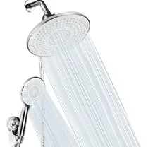 Comprar Kit De Ducha Redonda De 22.5cm + Brazo 45° + Ducha Teléfono 